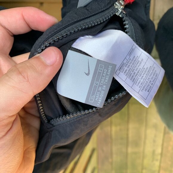 Vintage Nike Reversible Jacket Fleece Big Logo XL Gray/Black - Picture 8 of 13